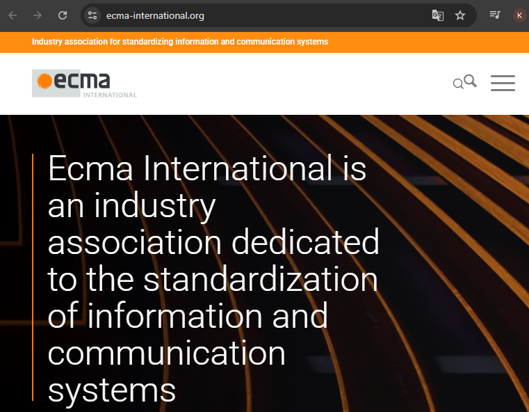 imagem do site ofical da ECMA
