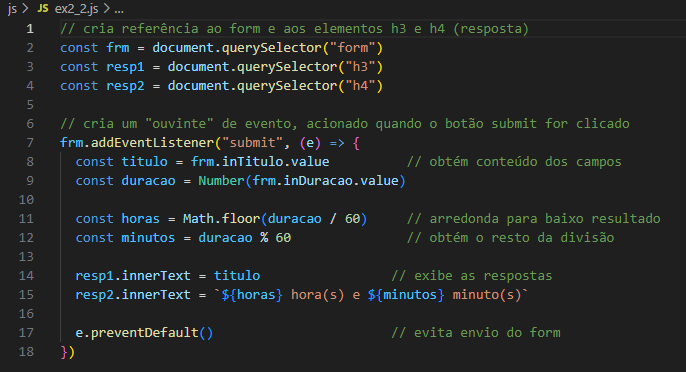imagem do código JavaScript