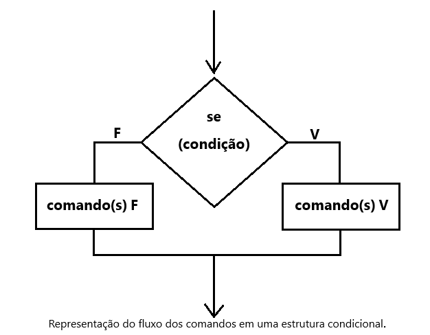 primeira imagem da estrutura condicional if else.