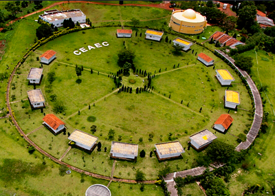 Foto aérea do CEAEC.