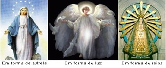 auréola em volta da imagem de santos
