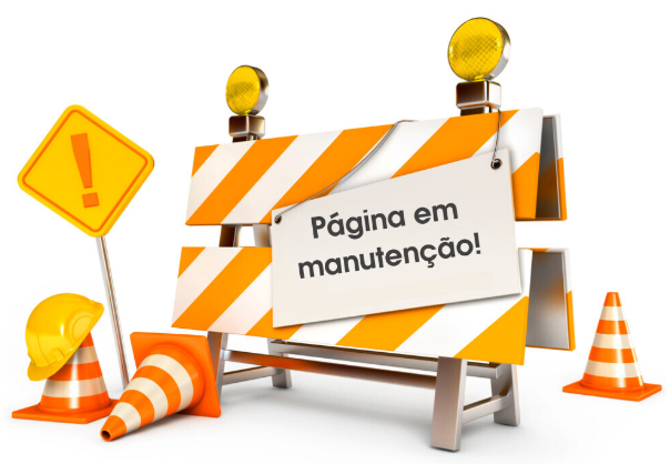 texto Página em manutenção